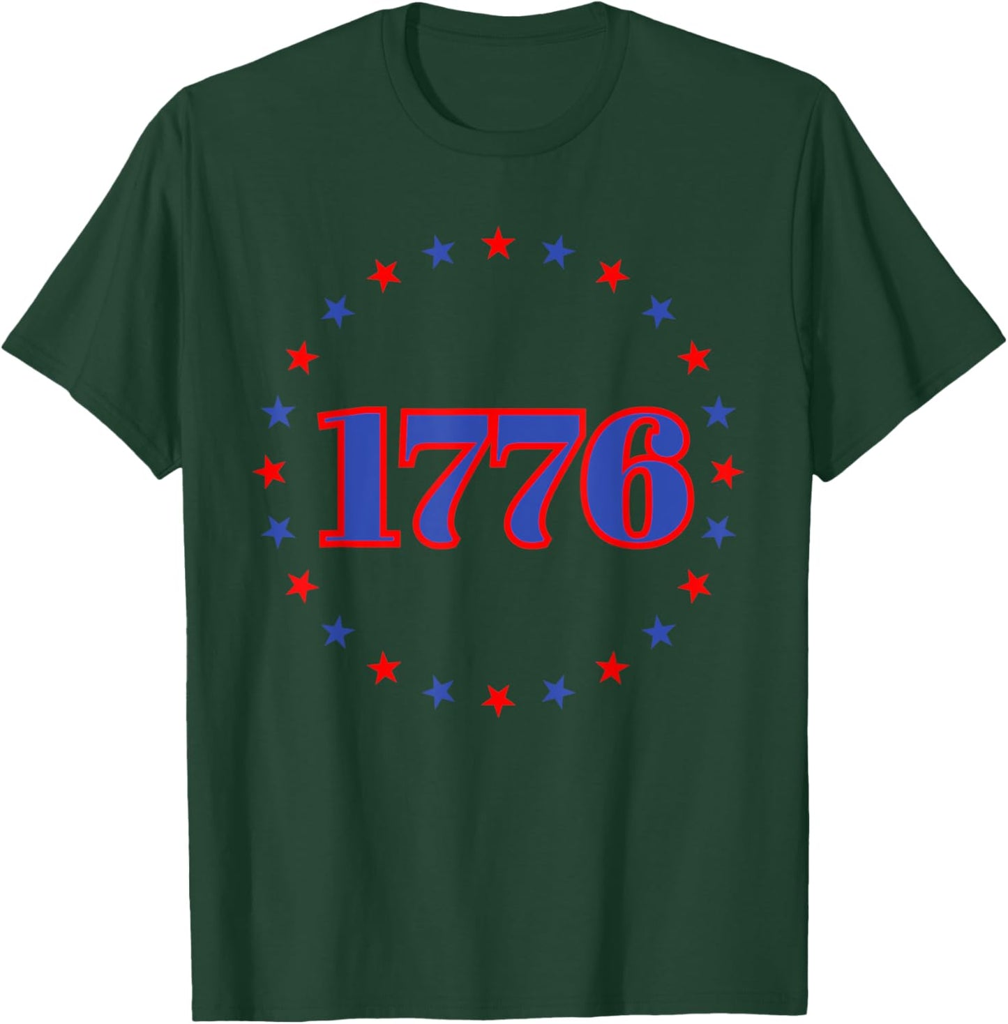 1776 American Revolutiont – Patriotic Vintage USA T-Shirt - T-Shirt | Forest