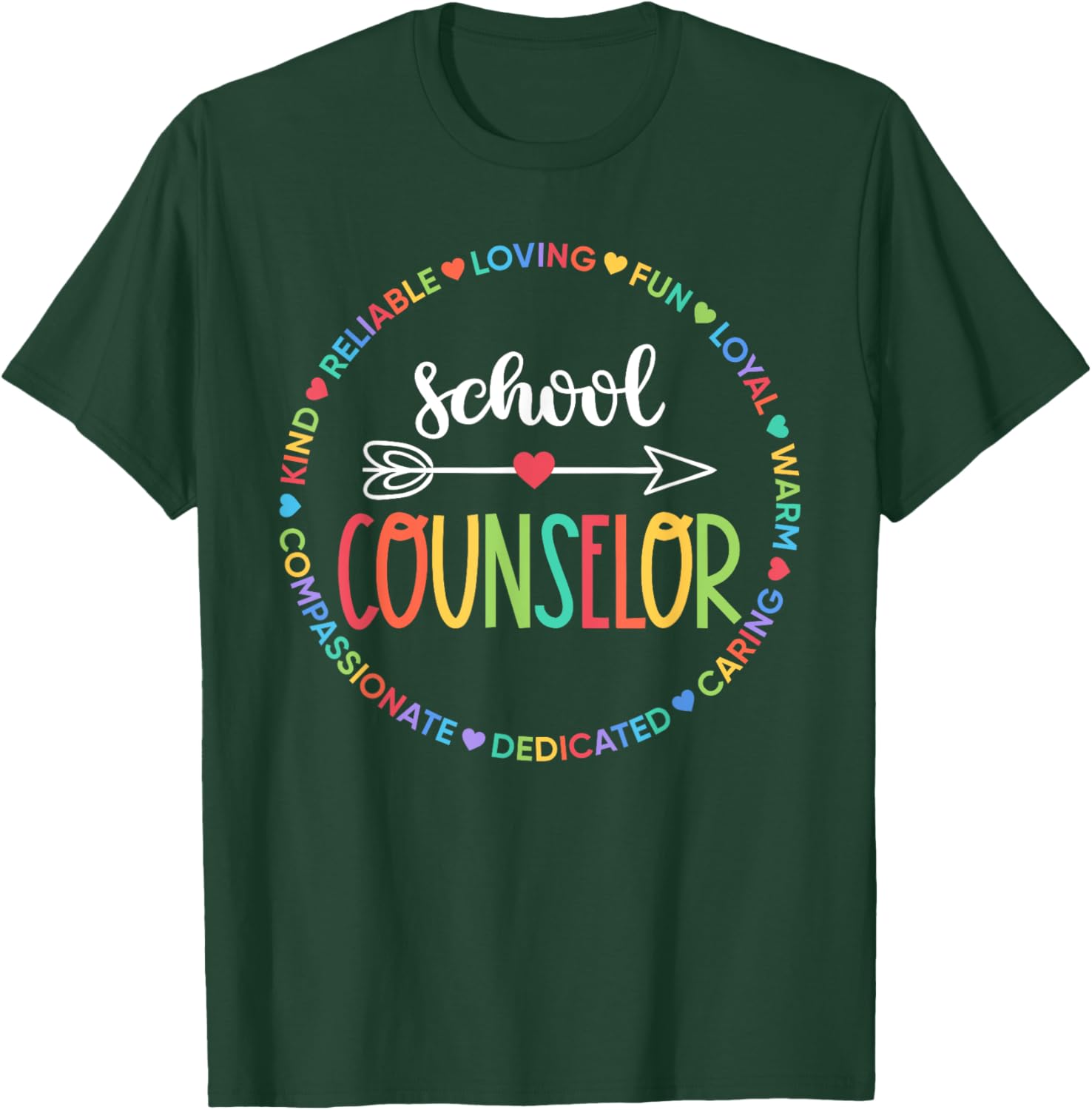 School Counselor Appreciation Gifts Counselor Gift T-Shirt - T-Shirt | Forest