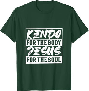 Jesus for the soul and for the body Kendo T-Shirt - T-Shirt | Forest