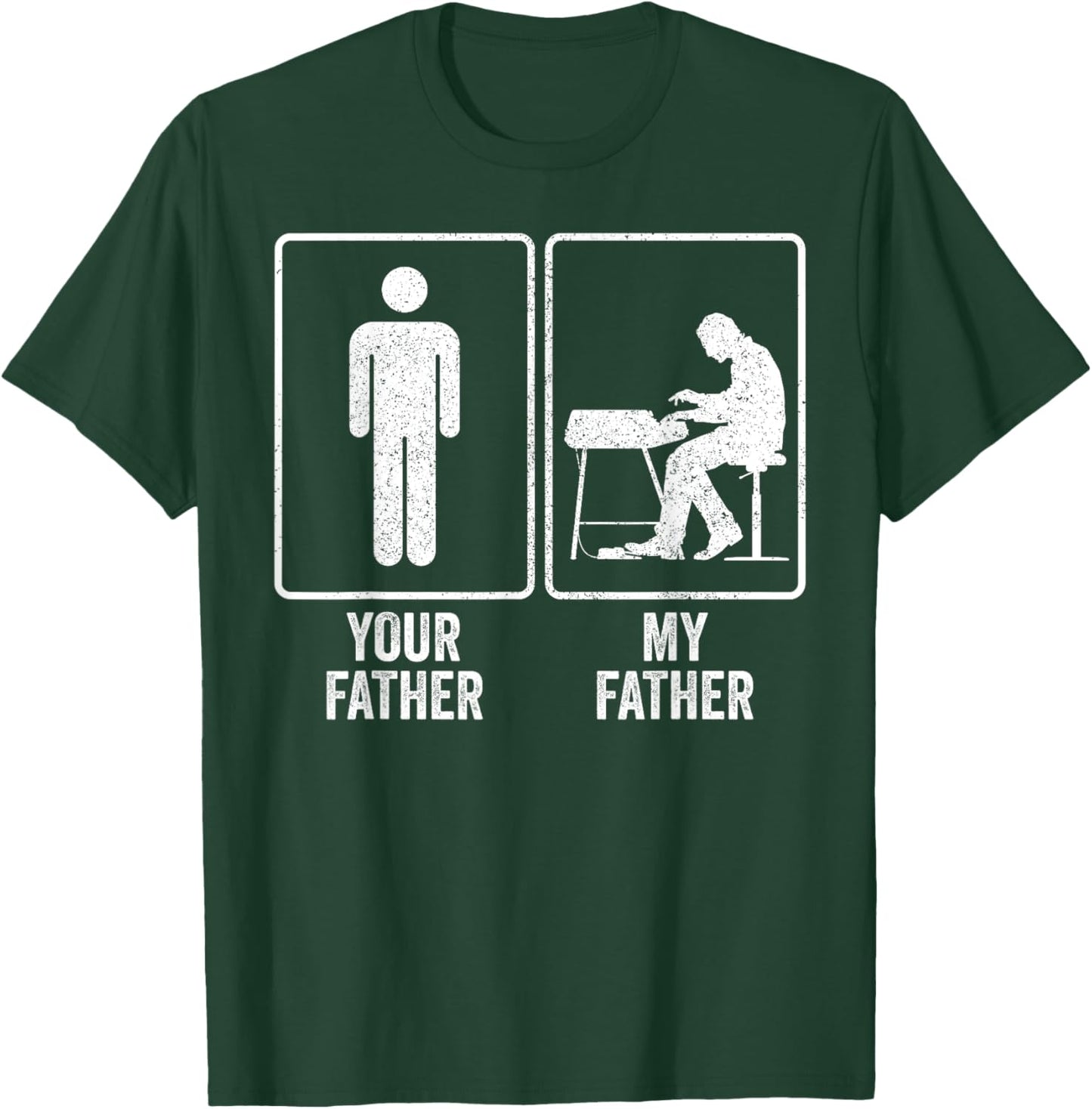 Funny Keyboardist Keyboard My Father Dad Fathers Day Joke T-Shirt - T-Shirt | Forest