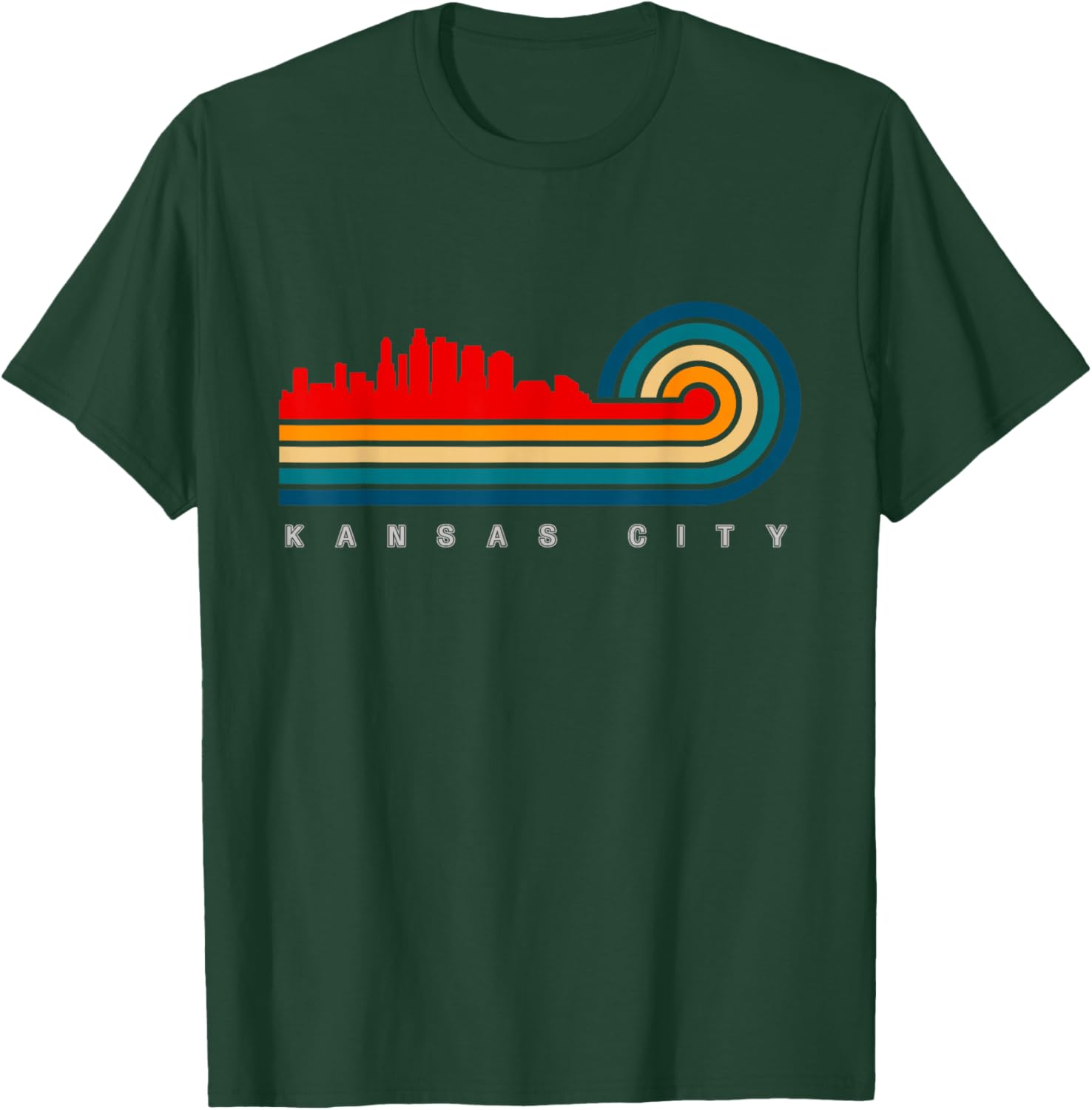 BASBO Retro Kansas City T-Shirt - T-Shirt | Forest