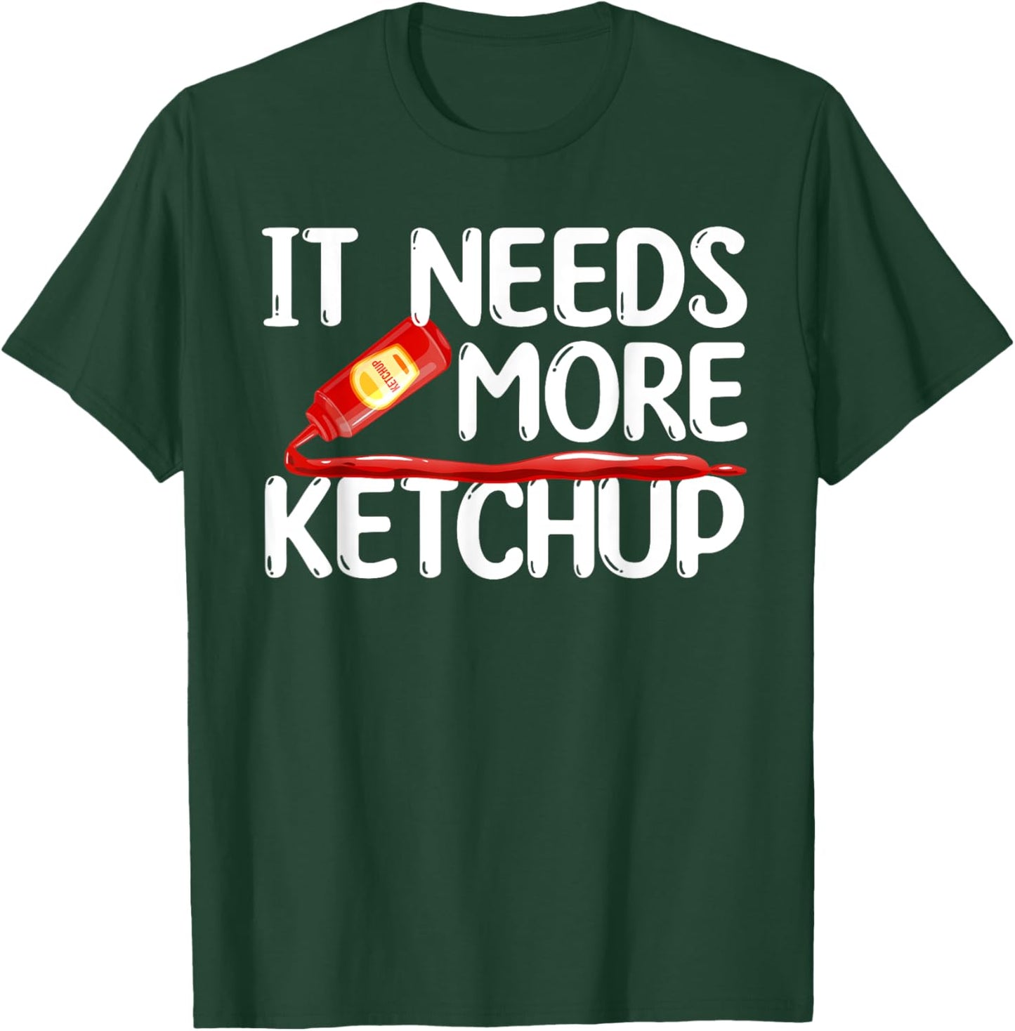 Funny Ketchup Art Women Kids Catsup Condiment Lovers T-Shirt - T-Shirt | Forest