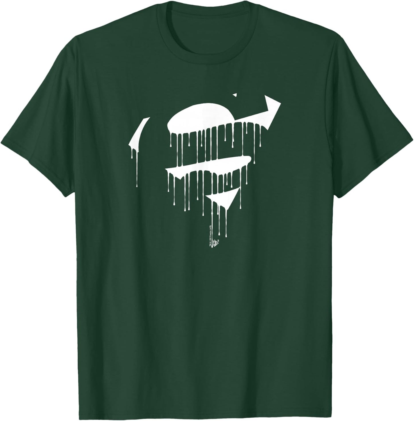 Superman Dripping Shield T-Shirt - T-Shirt | Forest