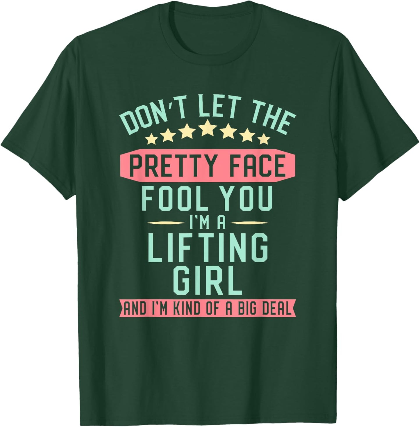 Lifting Girl Fitness Weight Lifter Gift T-Shirt - T-Shirt | Forest