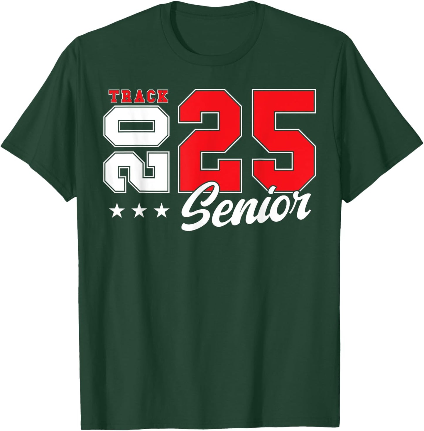 Track Senior Night Track Senior 2025 Graduation 39 T-Shirt - T-Shirt | Forest
