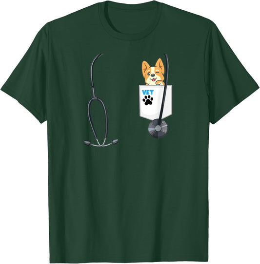 School Career Day Outfit Veterinarian Costume Future Vet T-Shirt - T-Shirt | Forest