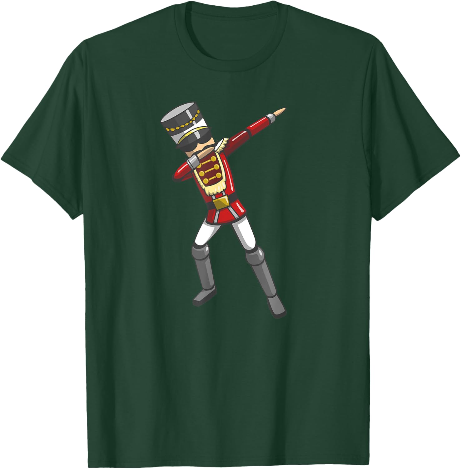 Dabbing Nutcracker Soldier Toy Christmas Dab Dance T-Shirt - T-Shirt | Forest