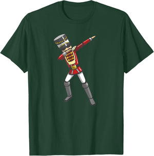 Dabbing Nutcracker Soldier Toy Christmas Dab Dance T-Shirt - T-Shirt | Forest