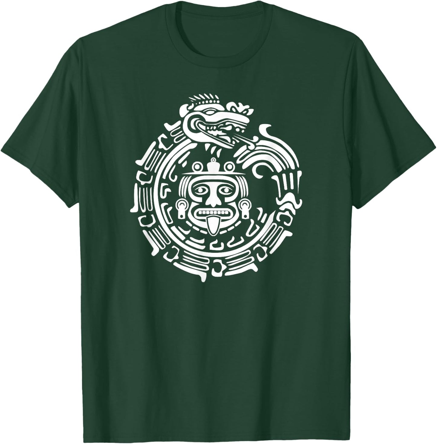 Quetzalcoatl Maya Aztec Ancient Symbol T-Shirt - T-Shirt | Forest