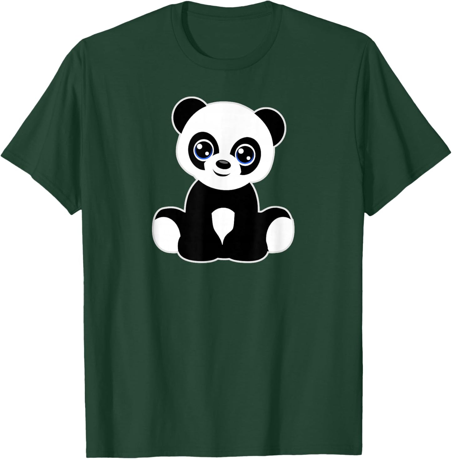 Panda Art Tween Girl Boy Child Kids Cute Love Pandas Graphic T-Shirt - T-Shirt | Forest