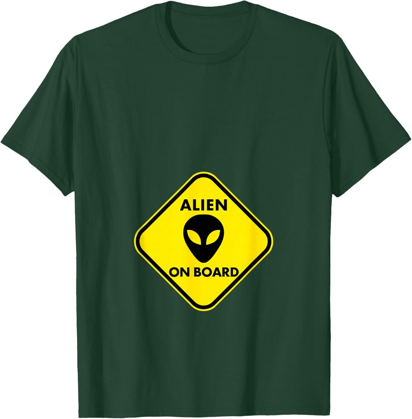 Pregnancy - Alien on Board T-Shirt - T-Shirt | Forest