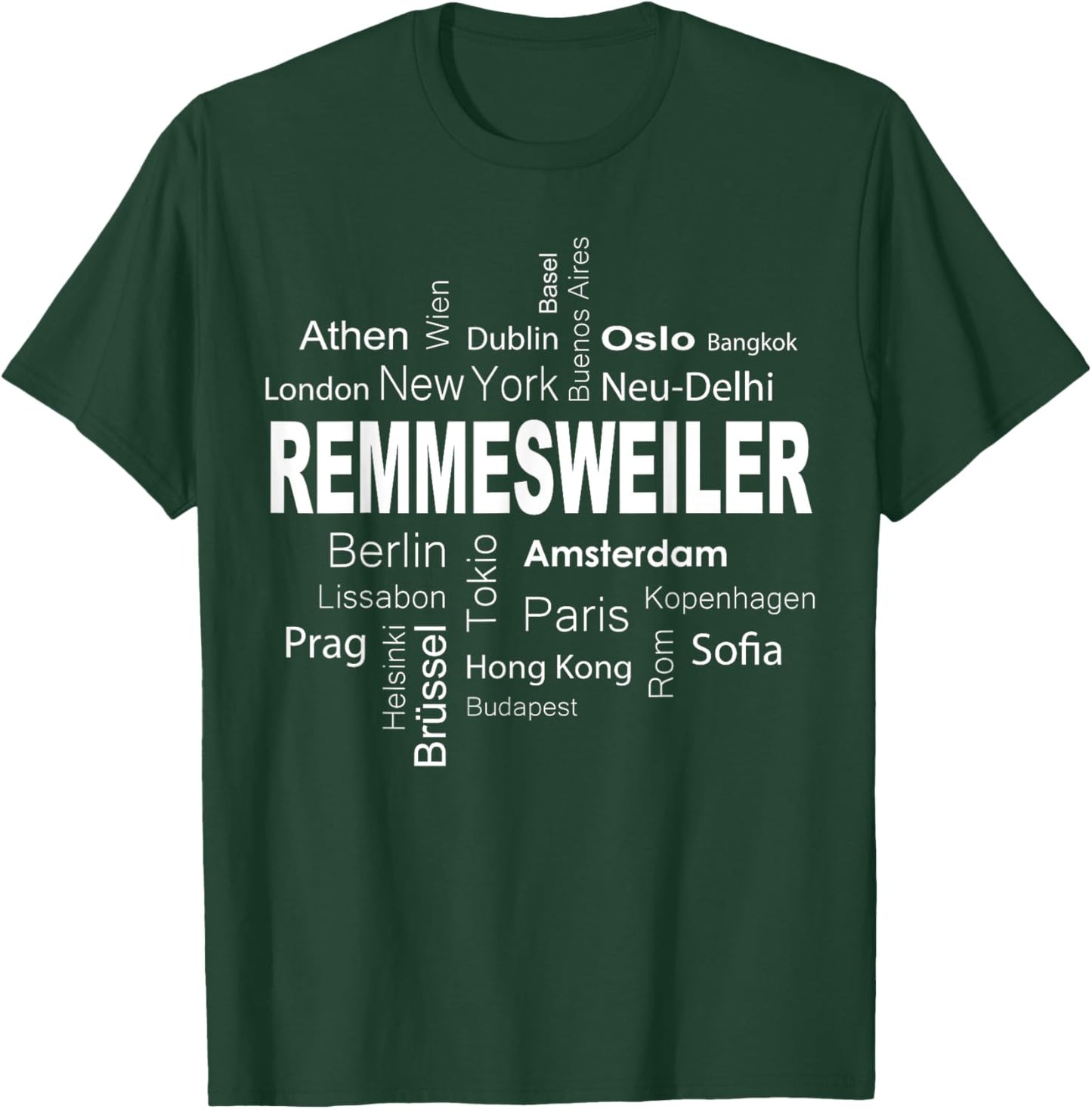 Remmesweiler - New York - Berlin - meine Hauptstadt T-Shirt - T-Shirt | Forest