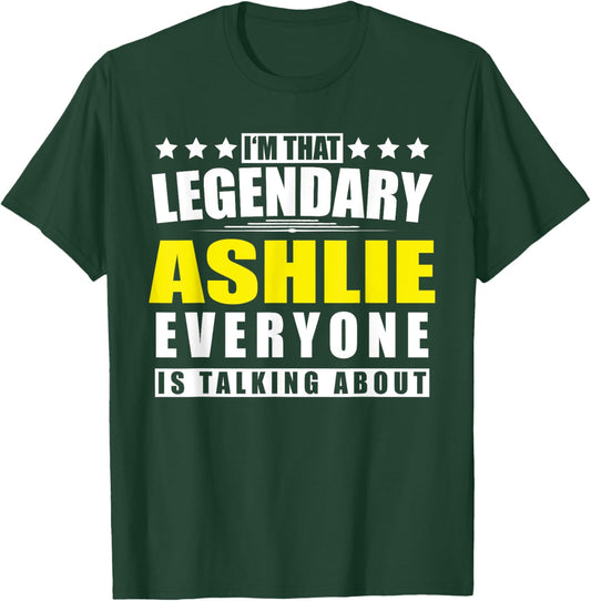 Name Ashlie First Name Gifts - Funny Personalized Gift T-Shirt - T-Shirt | Forest