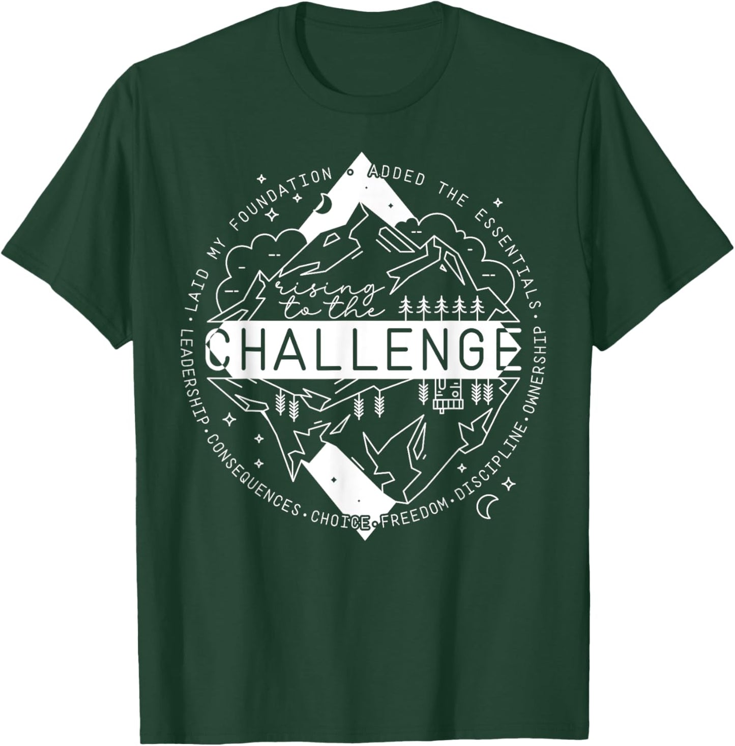 Classical Conversations Rising to the Challenge T-Shirt - T-Shirt | Forest