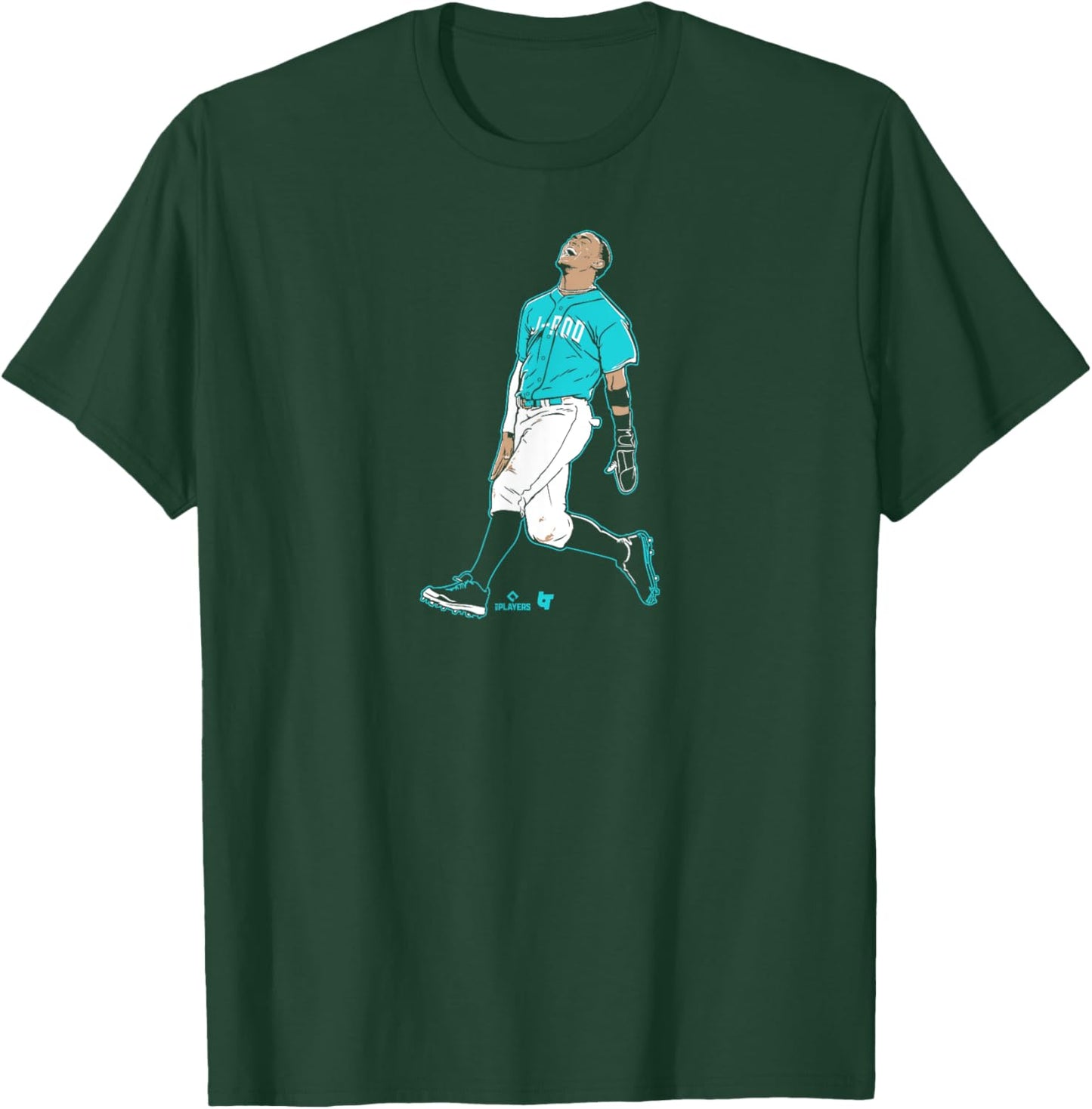 Julio Rodriguez: Superstar Pose - Seattle Baseball T-Shirt - T-Shirt | Forest