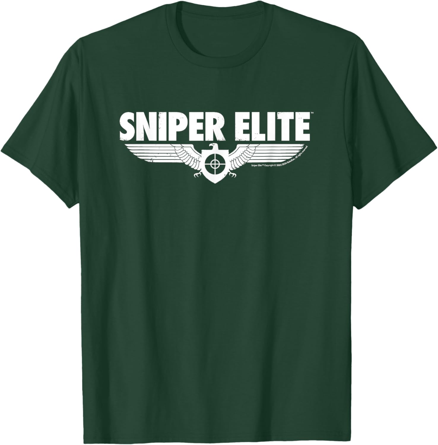 White Sniper Elite Logo , Black, S T-Shirt - T-Shirt | Forest