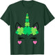 Kids Girls St Patricks Day Unicorn Toddler Irish Shamrock Clover T-Shirt - T-Shirt | Forest