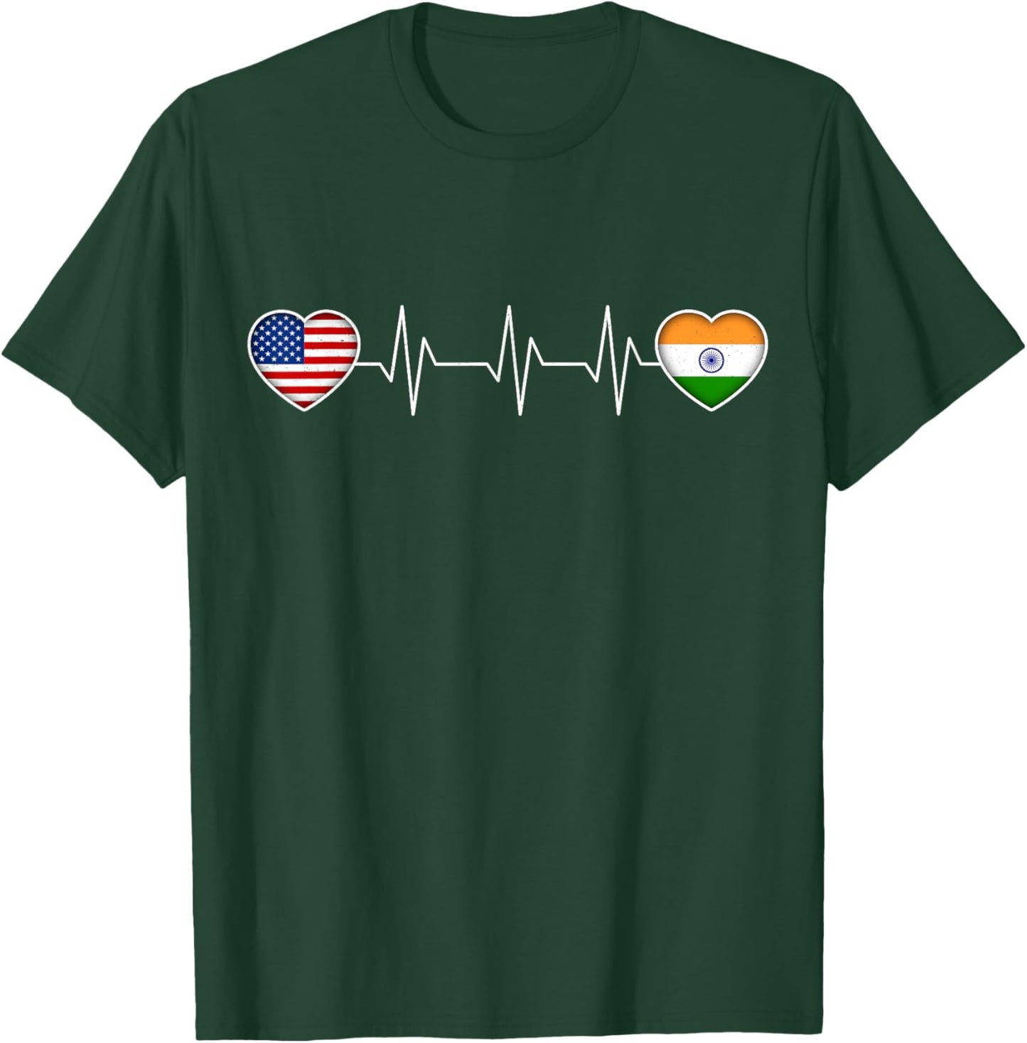 India & USA T-Shirt - T-Shirt | Forest