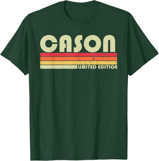 CASON Gift Name Personalized Funny Retro Vintage Birthday T-Shirt - T-Shirt | Forest
