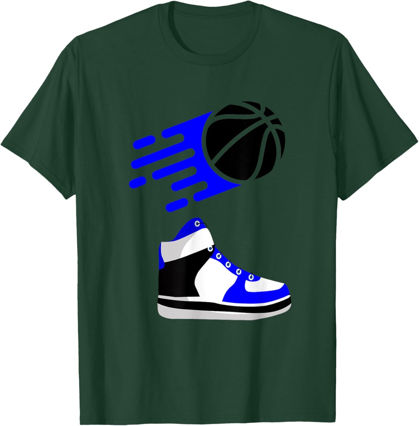 Blue basketball sneaker T-Shirt - T-Shirt | Forest