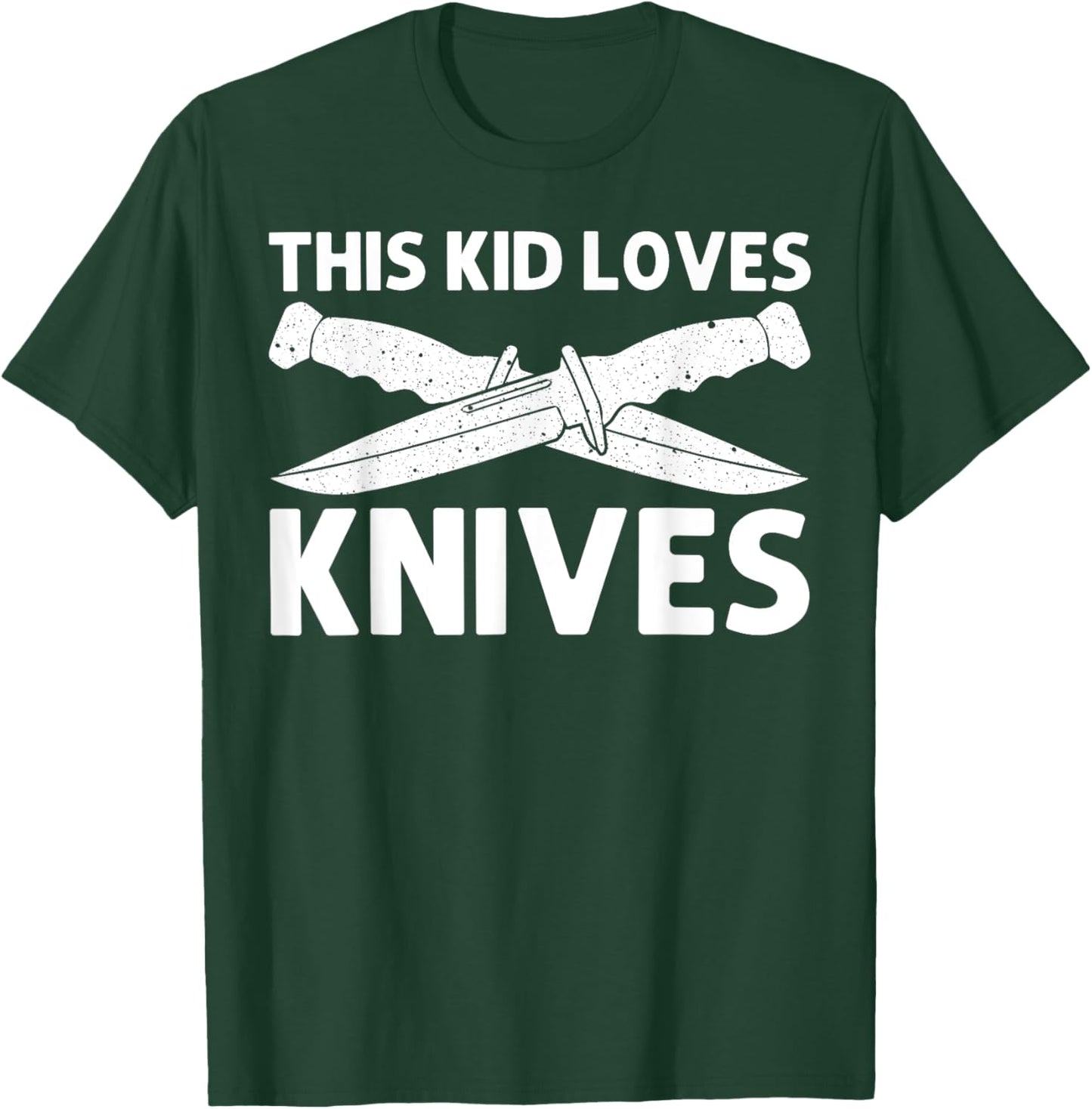 Cute Knife Design For Kids Boys Knife Collector Collection T-Shirt - T-Shirt | Forest