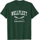 Wellfleet Massachusetts Vintage Nautical Paddles Sports Oars T-Shirt - T-Shirt | Forest