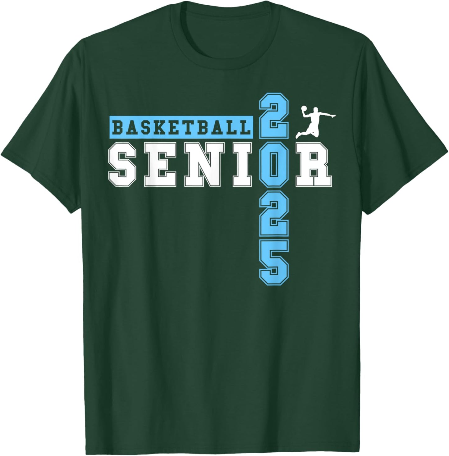 Basketball Senior Night Basketball Senior 2025 Graduation 40 T-Shirt - T-Shirt | Forest