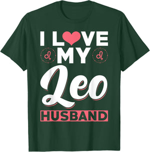 Leo Zodiac Husband - I love my Leo Husband T-Shirt - T-Shirt | Forest