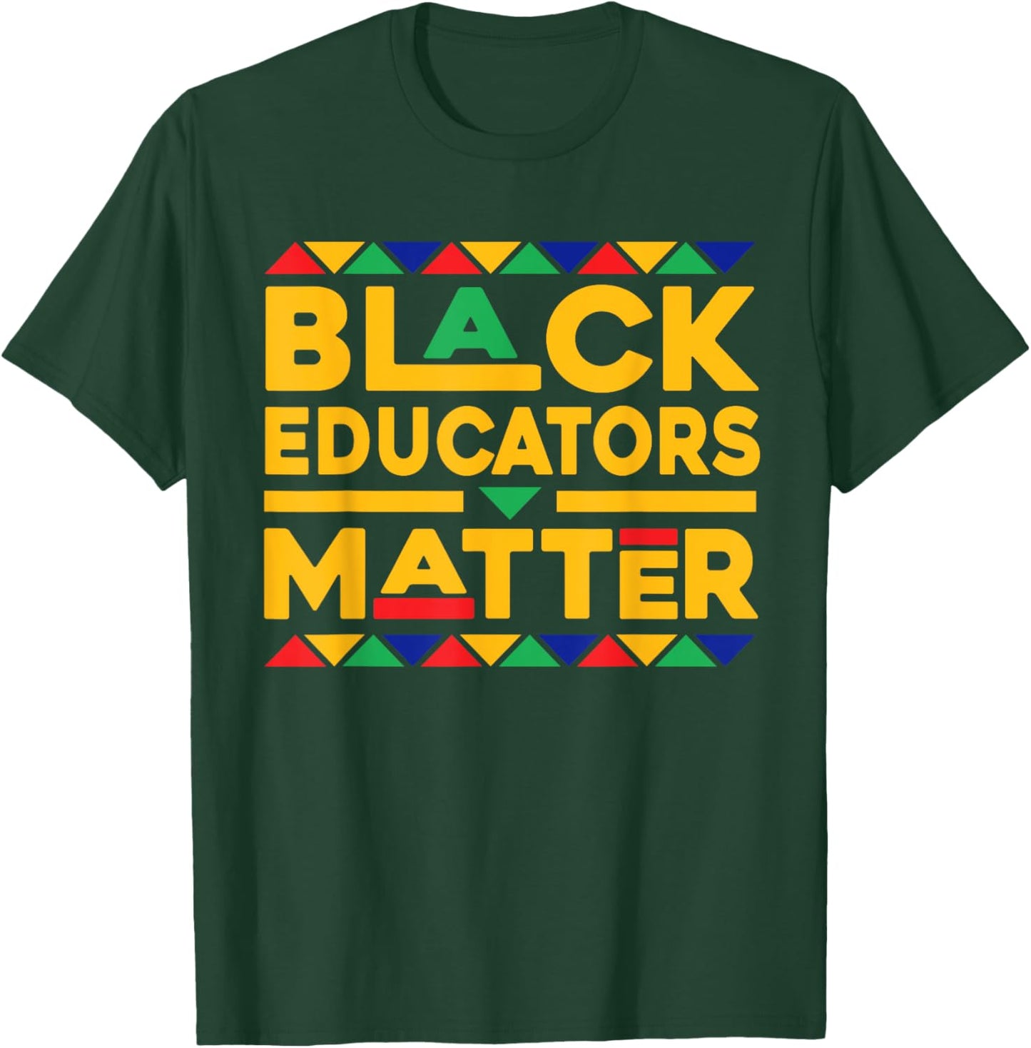 Black Educators Matter Melanin African Teacher Black History Women Kids T-Shirt - T-Shirt | Forest