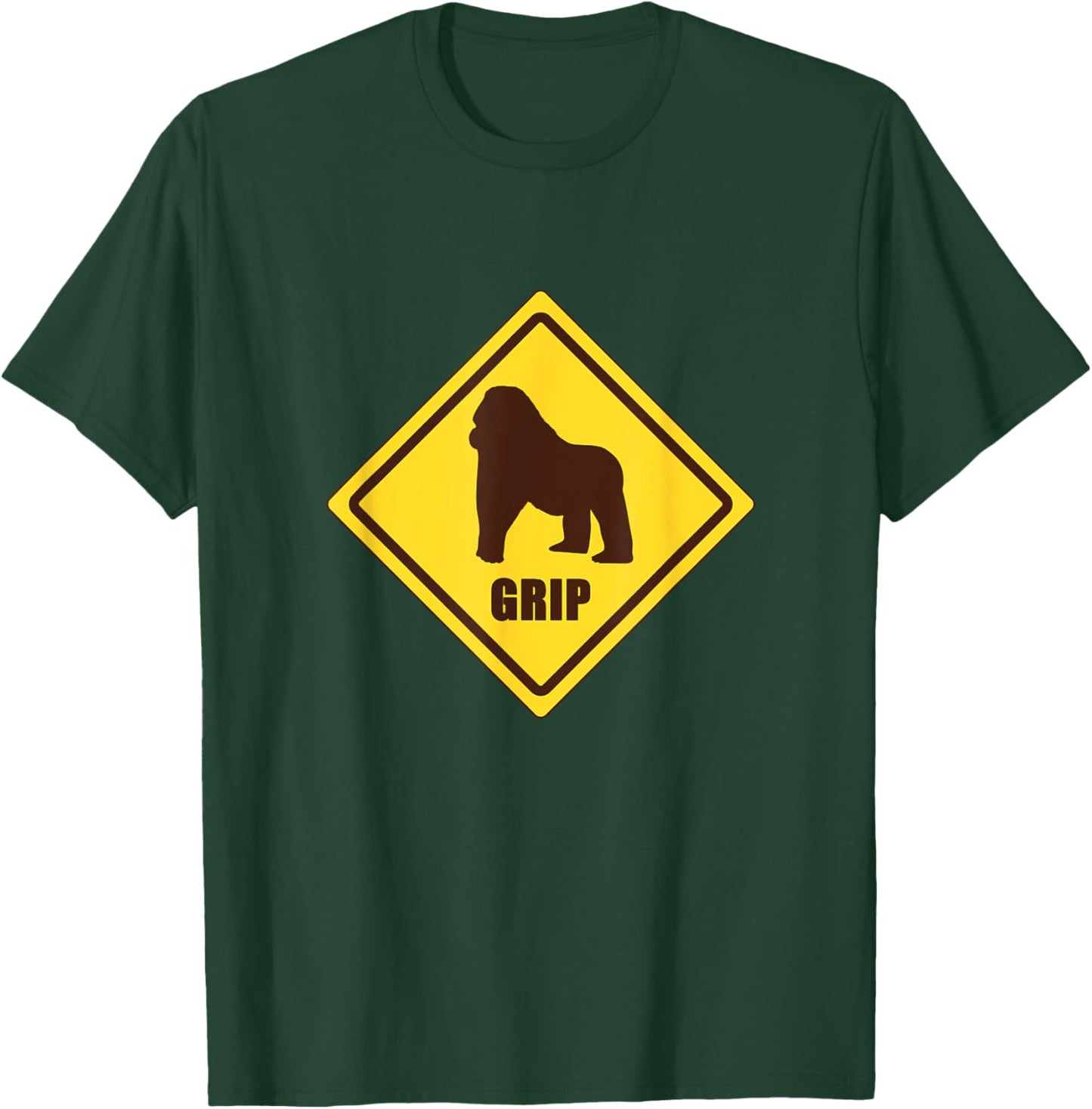 Funny Gorilla Grip Warning T-Shirt - T-Shirt | Forest