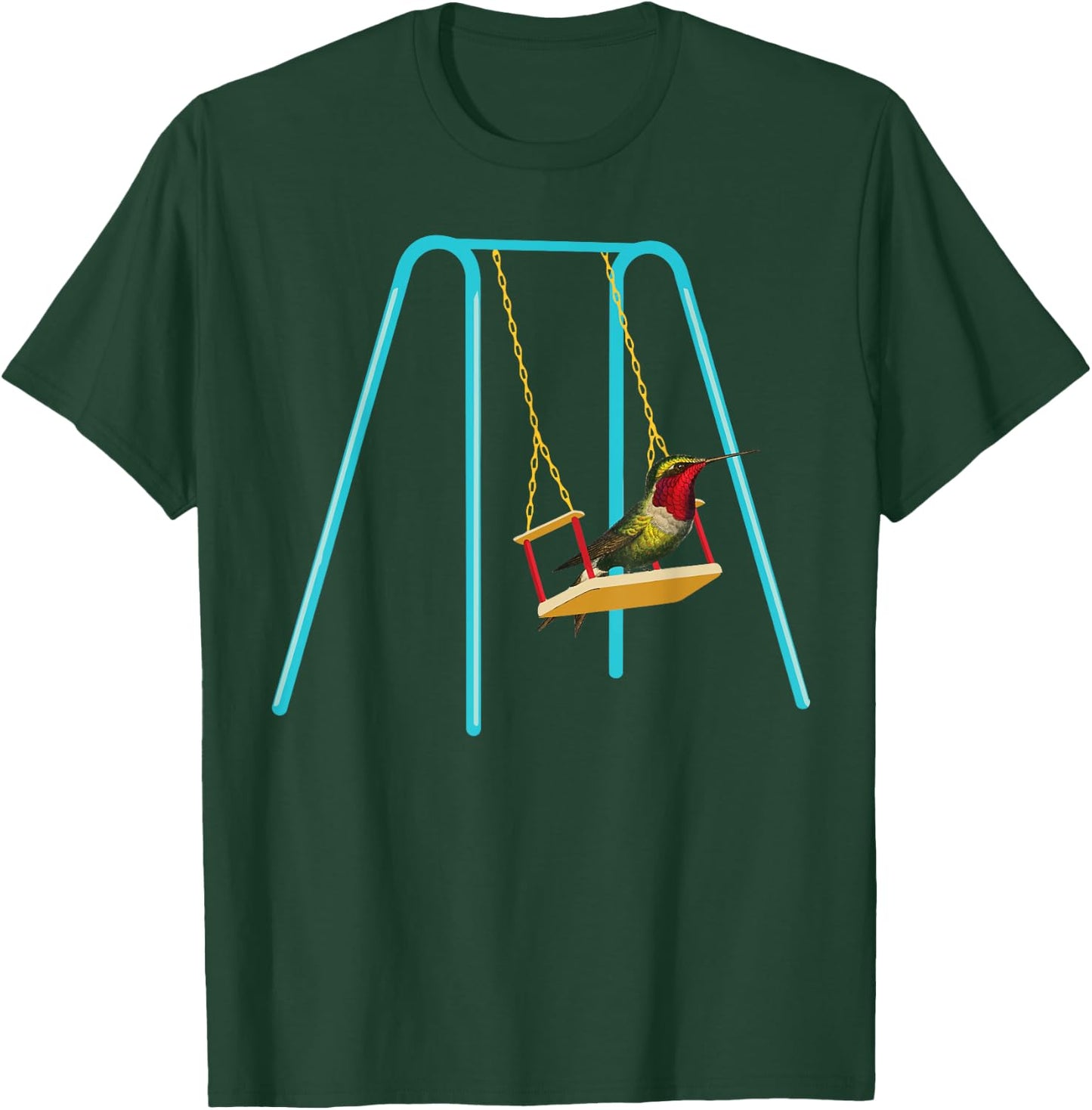 Hummingbird Swing Hummingbird Spirit Animal T-Shirt - T-Shirt | Forest