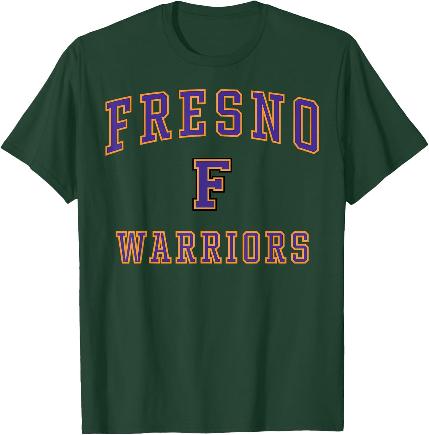 Fresno High School Warriors C1 T-Shirt - T-Shirt | Forest