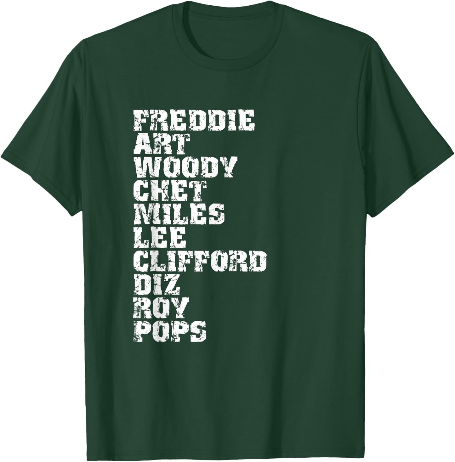 Famous Influential Jazz Trumpet Players List T-Shirt - T-Shirt | Forest