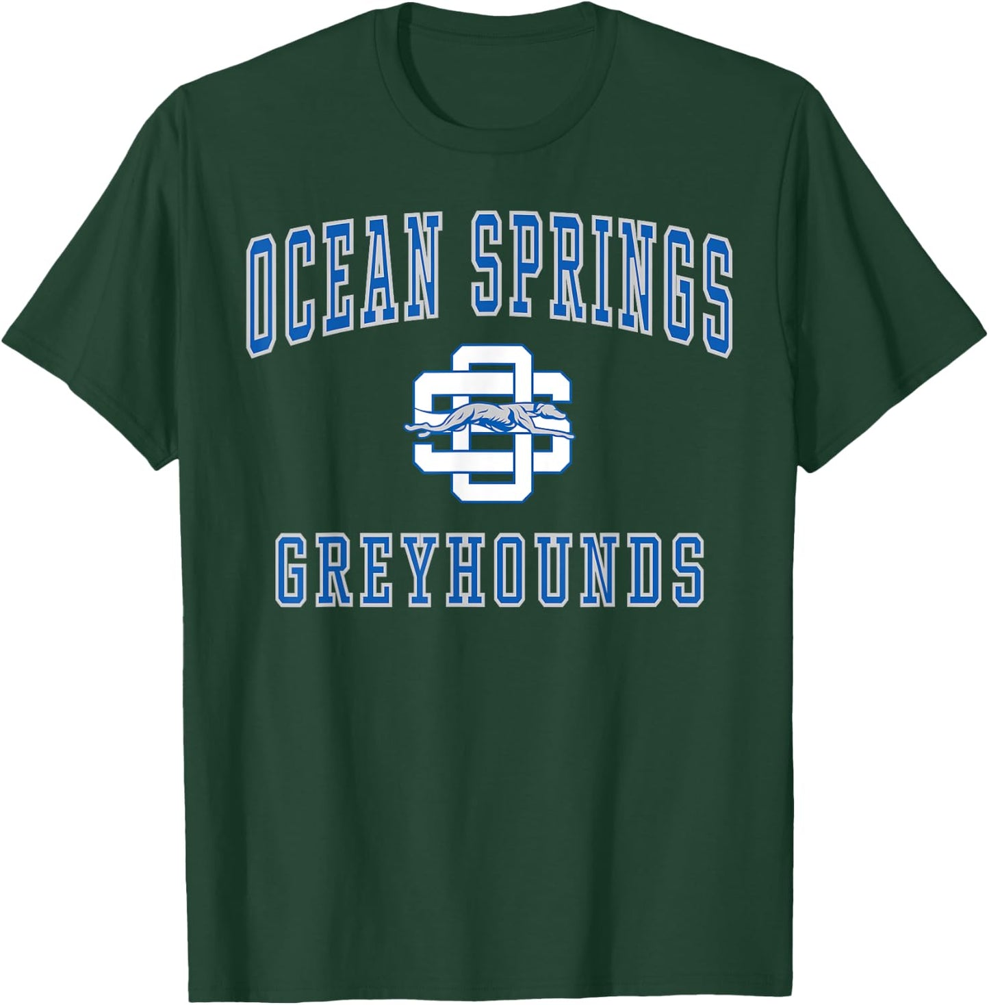 Ocean Springs High School Greyhounds C1 T-Shirt - T-Shirt | Forest