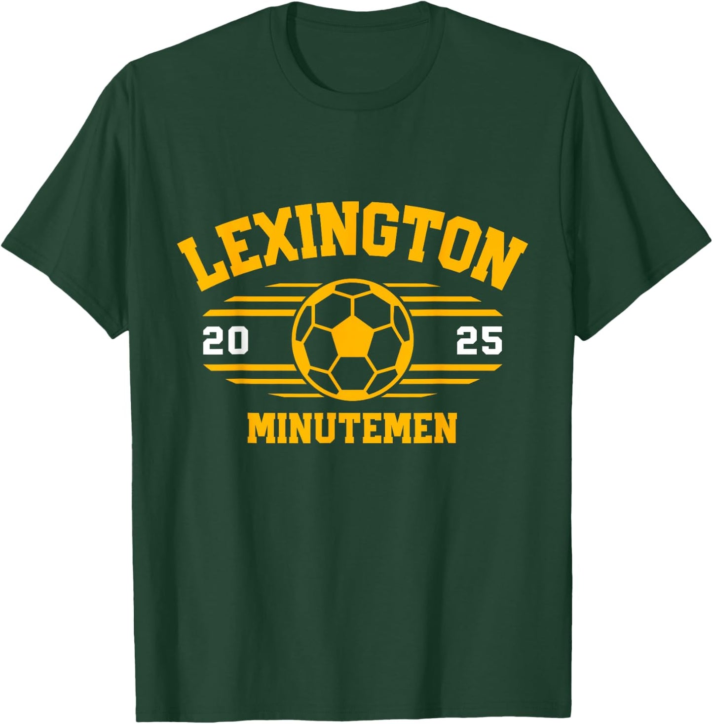 Lexington Minutemen Soccer Ball 2025 T-Shirt - T-Shirt | Forest