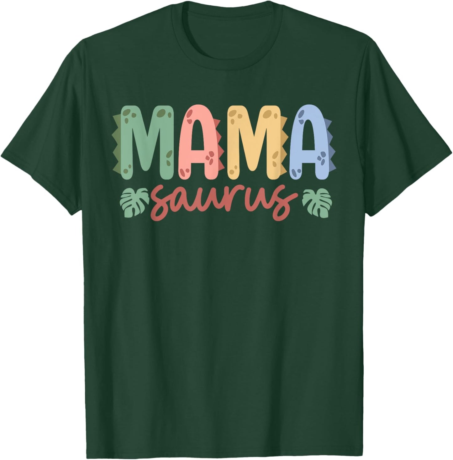 Mama Saurus Dad Dinosaur Birthday Family Matching T-Shirt - T-Shirt | Forest