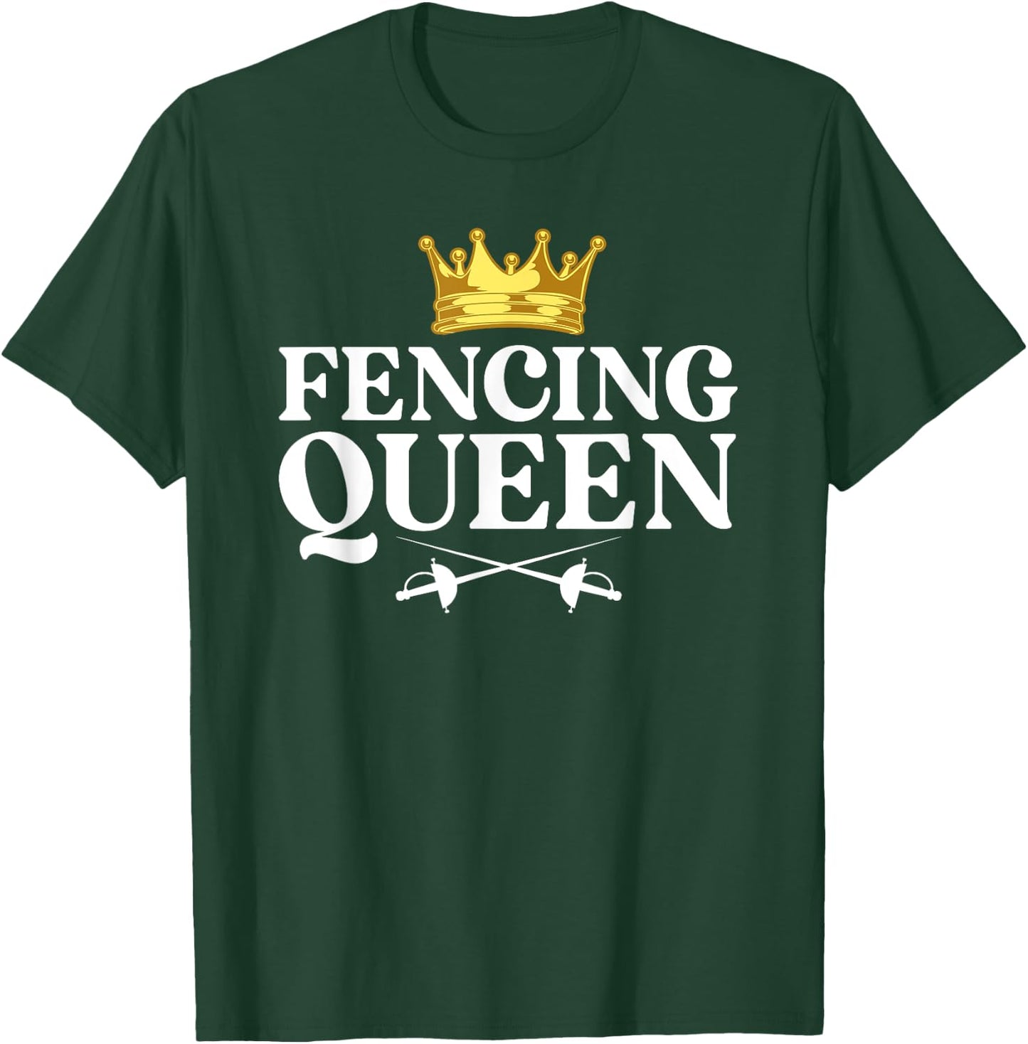 Cool Fencing Girls Fencer Sabre Gear Sword Sports T-Shirt - T-Shirt | Forest