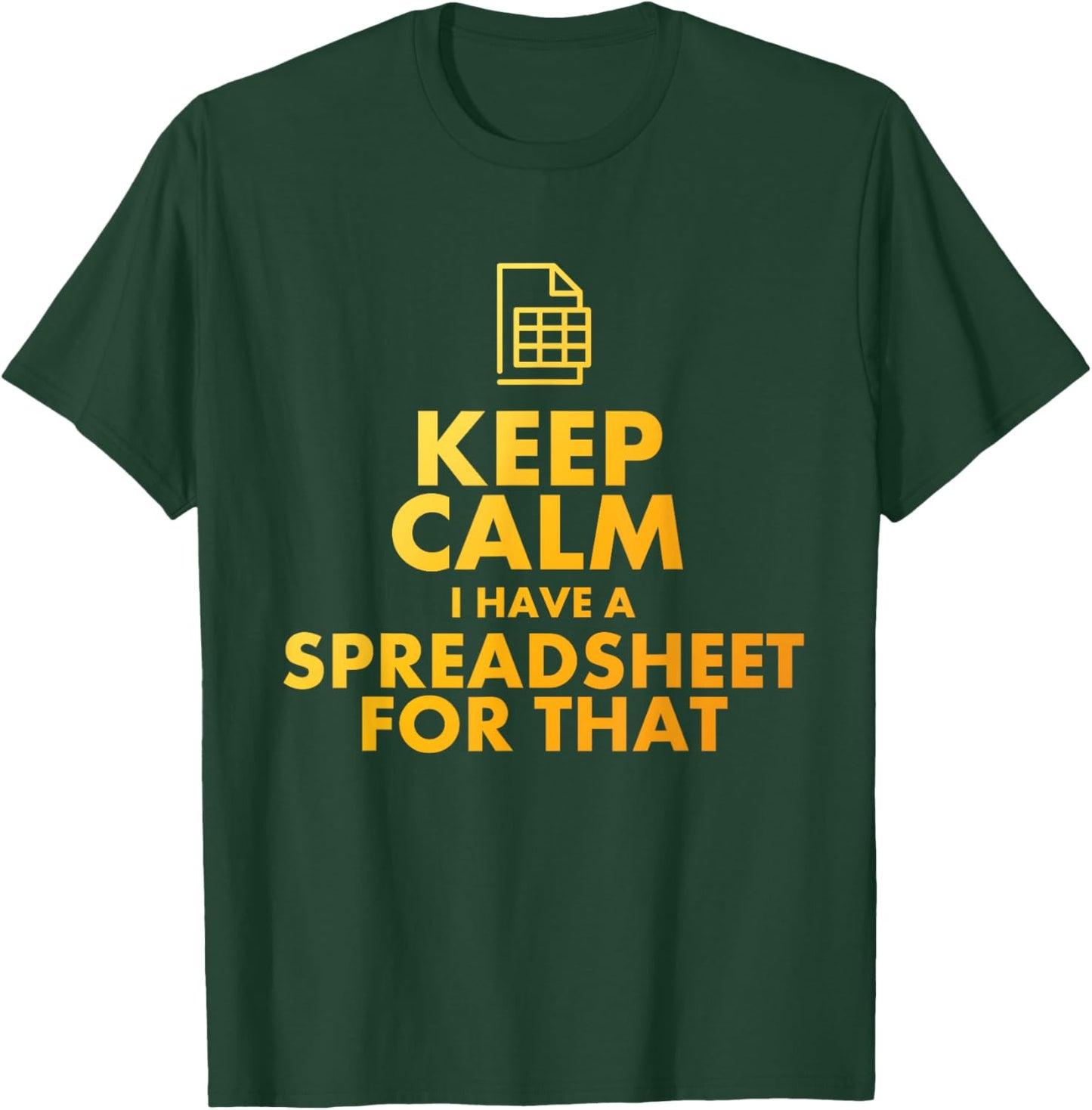 Best Accountant Design Women Accounting Spreadsheet T-Shirt - T-Shirt | Forest