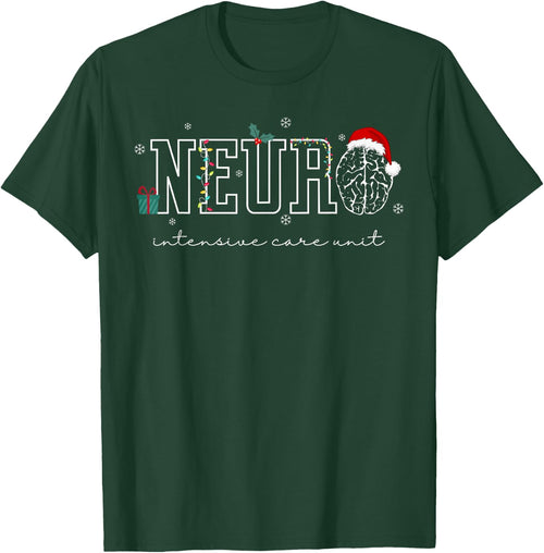 Neuro ICU Nurse Brain Neuroscience ICU Nurse Santa Christmas