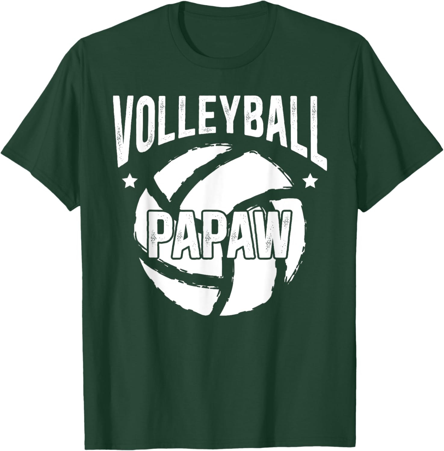 Volleyball Papaw Grandpa Papaw Of A Volleyball Player T-Shirt - T-Shirt | Forest