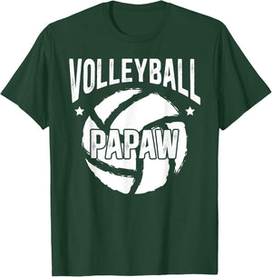 Volleyball Papaw Grandpa Papaw Of A Volleyball Player T-Shirt - T-Shirt | Forest