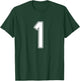 1 White Sports Number T-Shirt - T-Shirt | Forest
