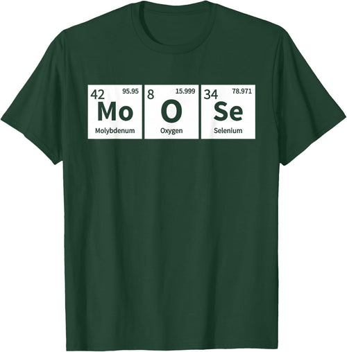 Periodic Table Chemistry Pun Funny Moose Lover Gift