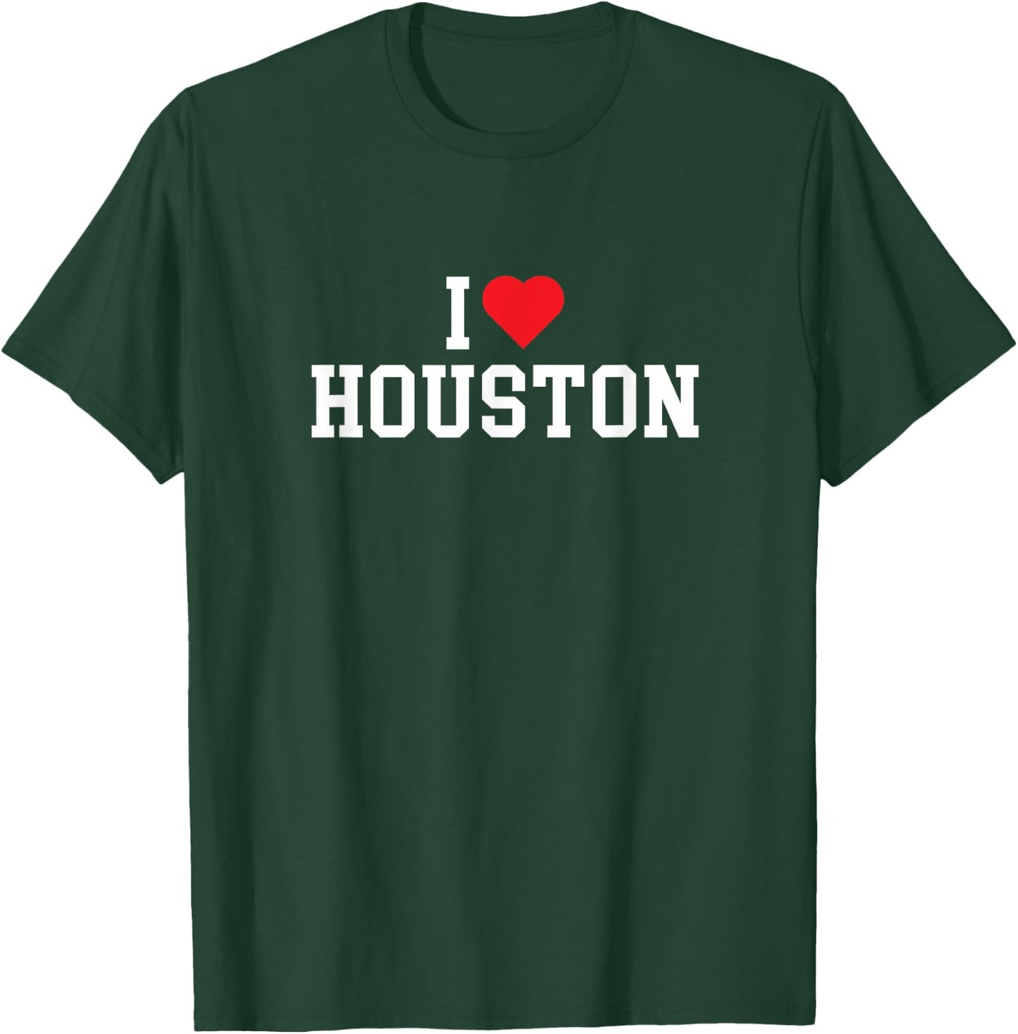 Houston - I Love Houston - Throwback Design - Classic T-Shirt - T-Shirt | Forest