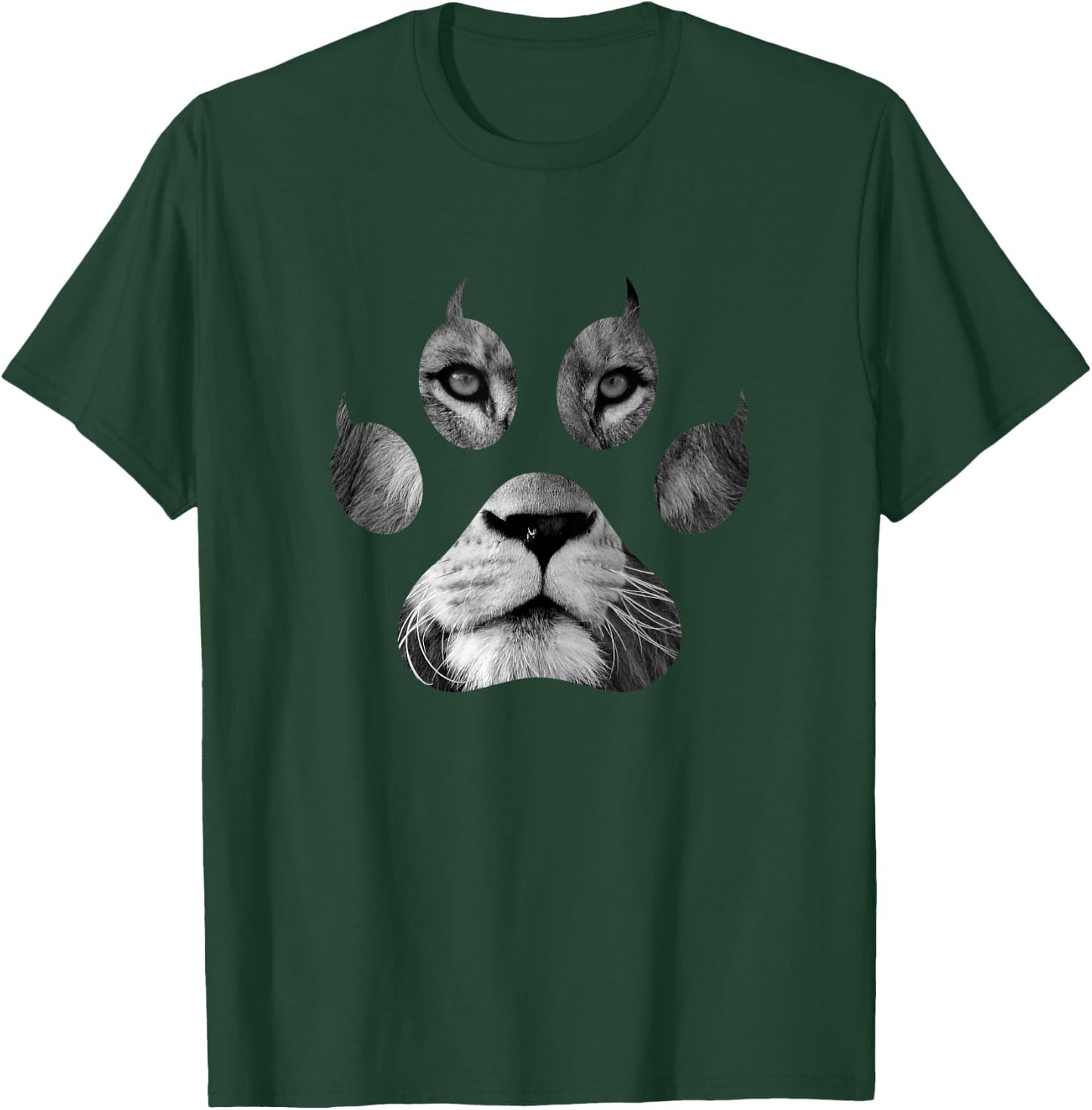 Lion Paw Shirt Lion Lover Shirts Animal Shirts Lion Gift T-Shirt - T-Shirt | Forest