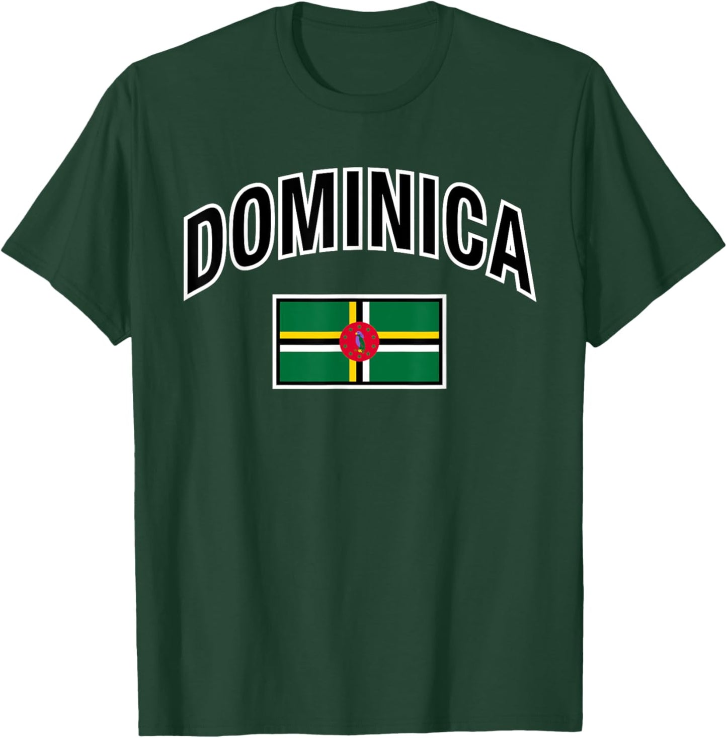 Dominica Flag Proud Dominican T-Shirt - T-Shirt | Forest