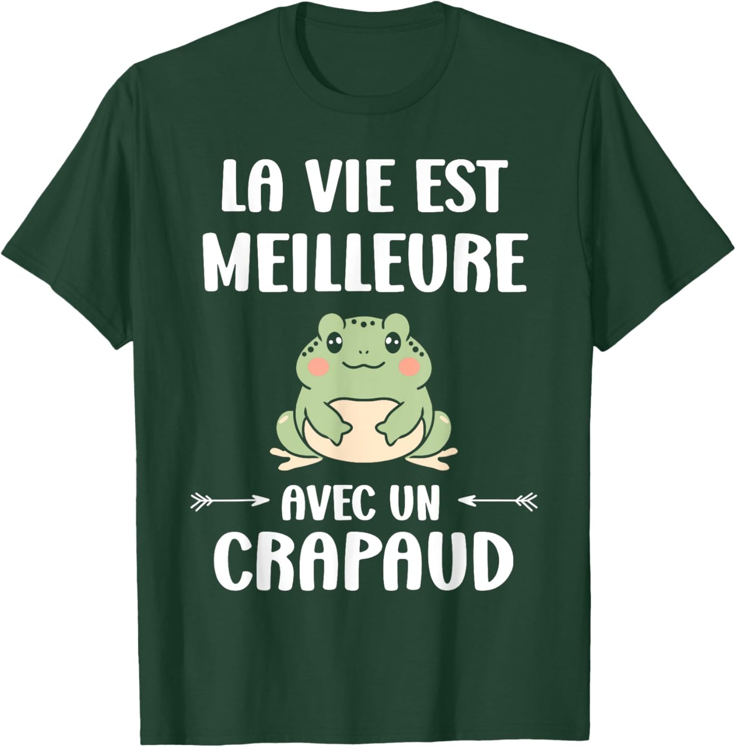 Humor Toads Animals Life Is Better With A Toad , Black, S T-Shirt - T-Shirt | Forest