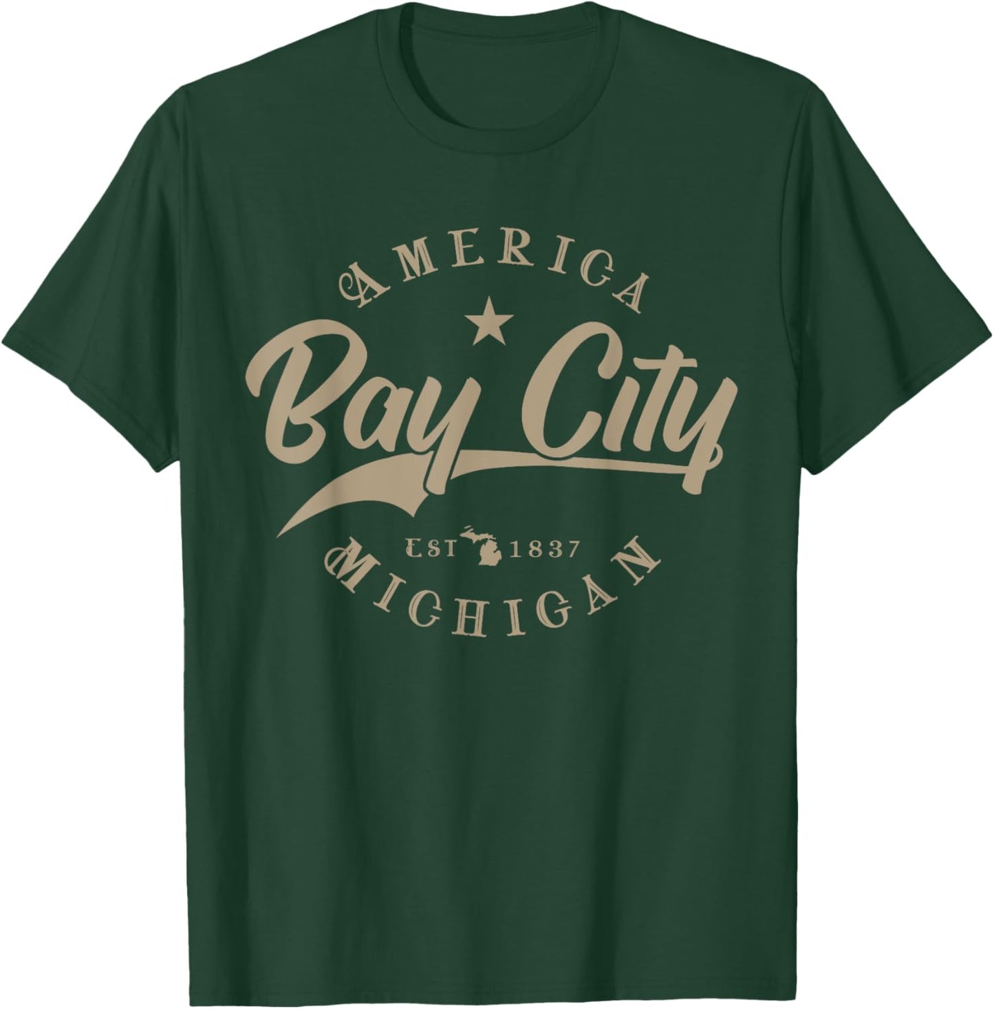 Bay City MI | Michigan T-Shirt - T-Shirt | Forest