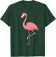Cute Lady Women Pink Flamingo Cartoon Adorable Simple T-Shirt - T-Shirt | Forest