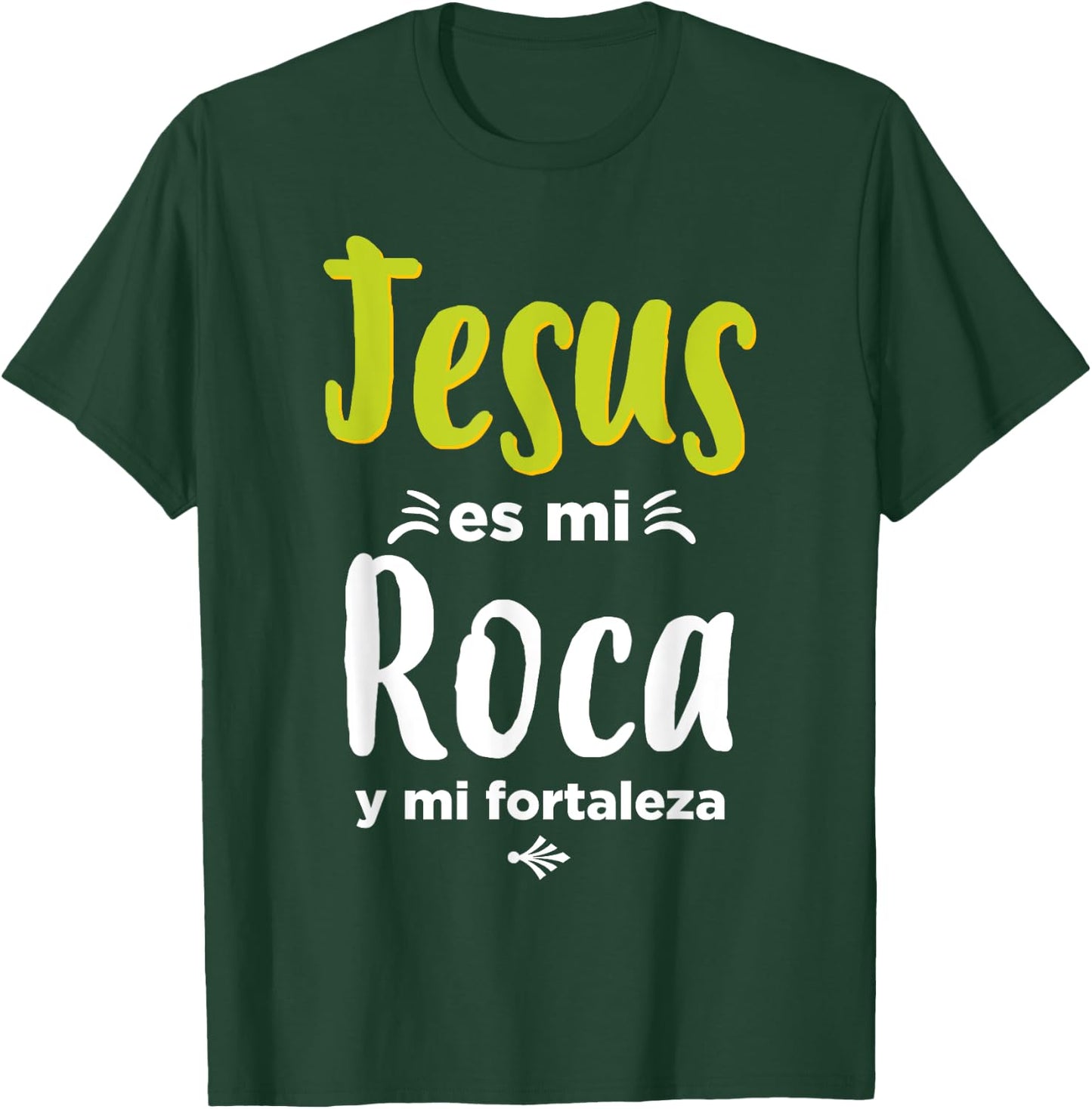 Jesus es mi roca Spanish Christian T-Shirt - T-Shirt | Forest